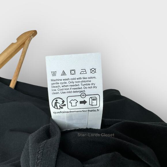 Organic Basics Core Crop Tank Top I Large I Black Racerback Cotton Sustainable - Picture 5 of 8